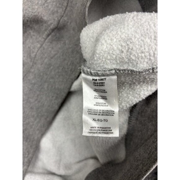 Team USA Sweatshirt Womens XL Gray Olympic Flag Cropped Fleece Crewneck Pullover - Picture 7 of 8